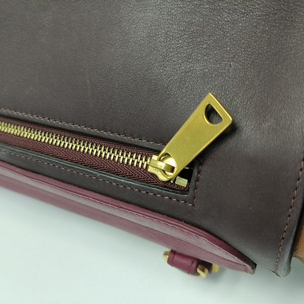 TRAPEZE Small Calfskin Red