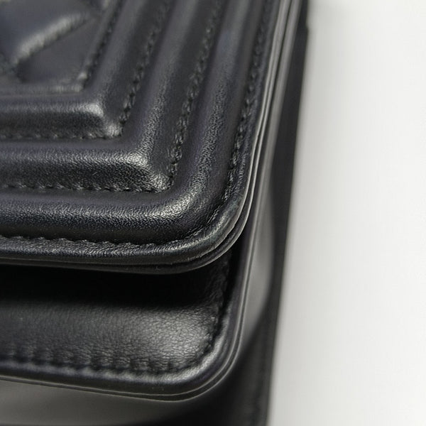 BOY CHANEL Medium Quilted Calfskin Black