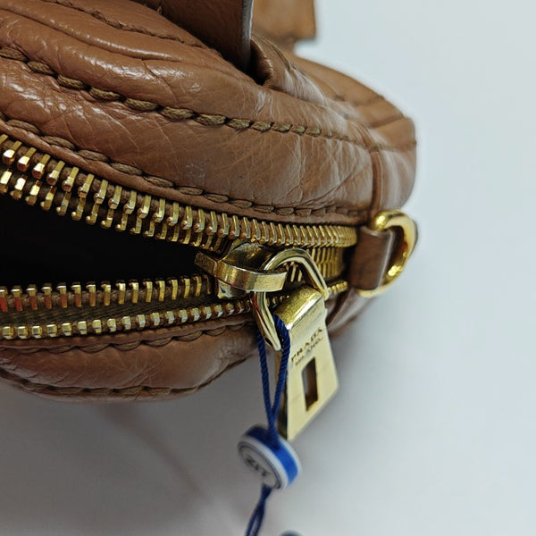 Calfskin Shoulder Bag Brown