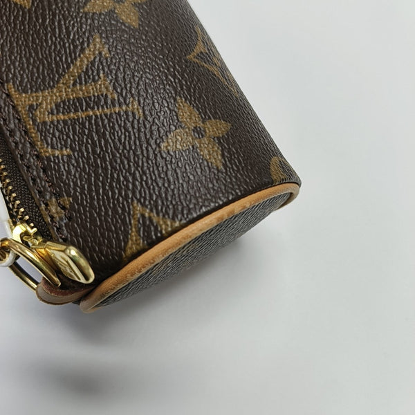 PAPILLON Mini Monogram Coated Canvas Brown