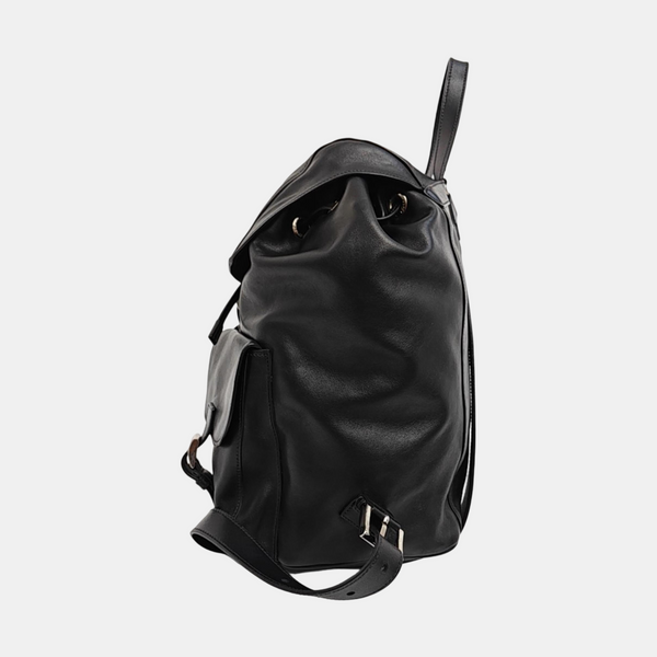 Calfskin Backpack Medium Black