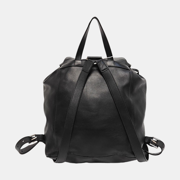 Calfskin Backpack Medium Black