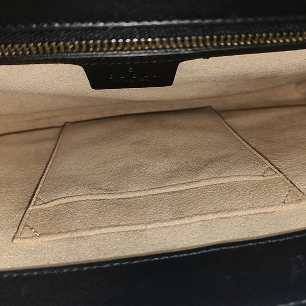 Queen Margaret Quilted Calfskin Black