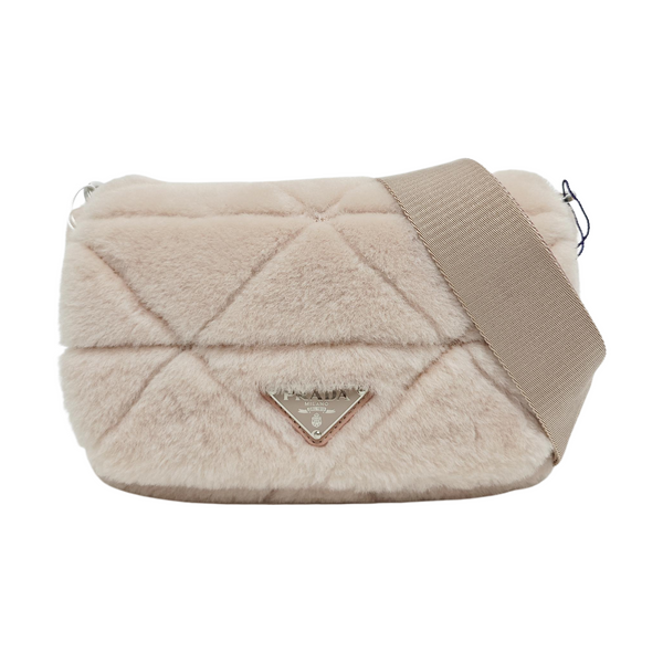 Fabric Shoulder Bag Pink