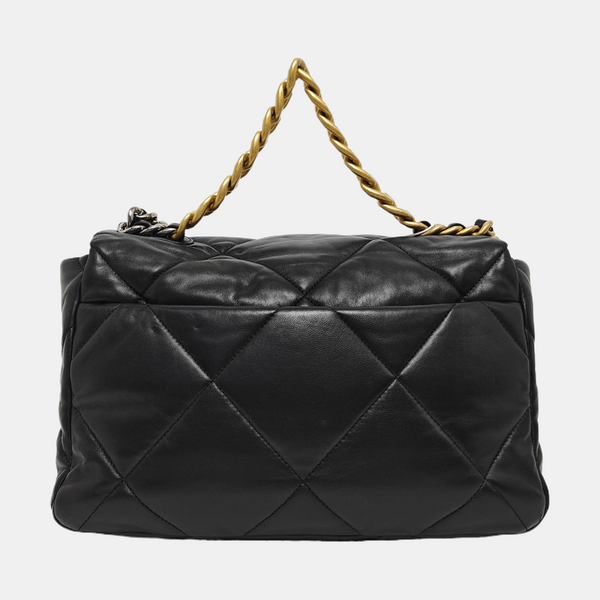 CHANEL 19 Small Quilted Lambskin Black