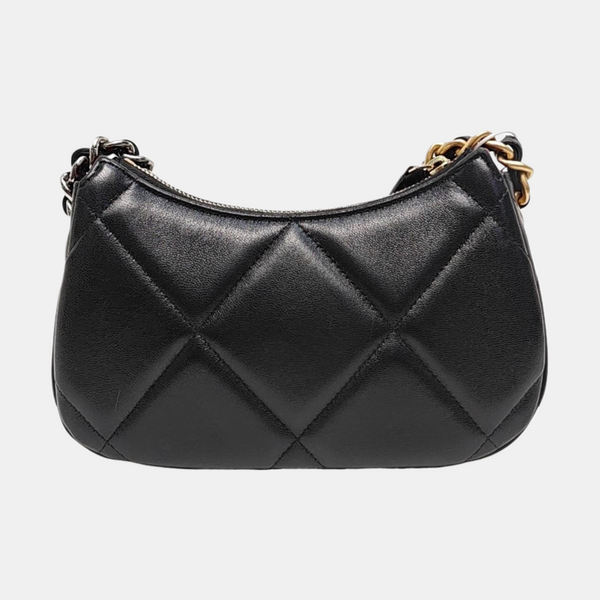 CHANEL 19 Mini Quilted Lambskin Black