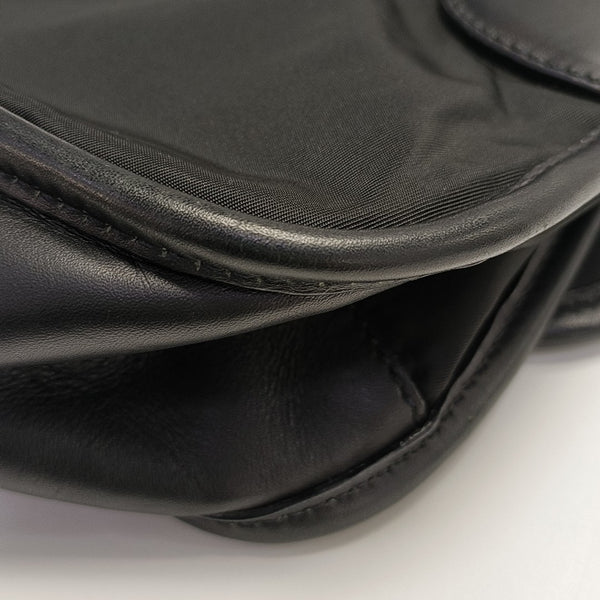 Nylon Top Handle Bag Black