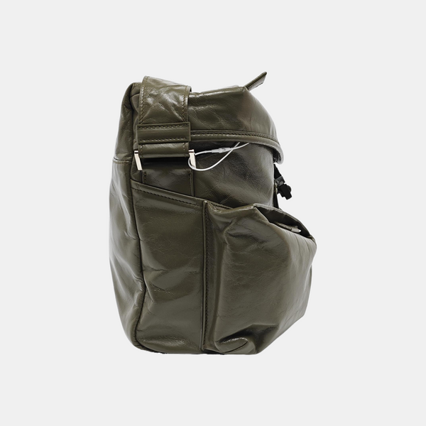 Leather Shoulder Bag Green