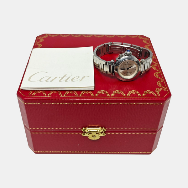 PASHA DE CARTIER 27mm Silver Quartz Watch