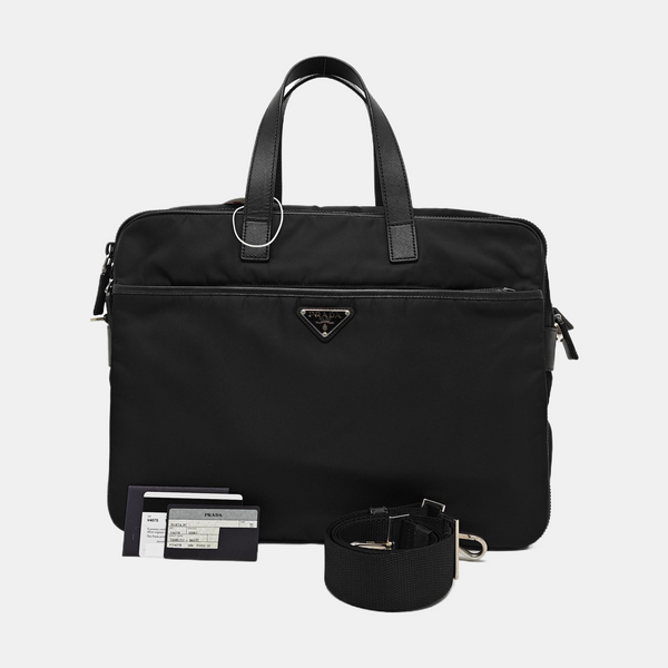 Nylon Shoulder Bag Black