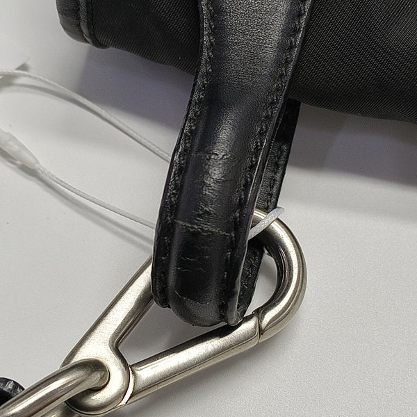 Nylon Top Handle Bag Black