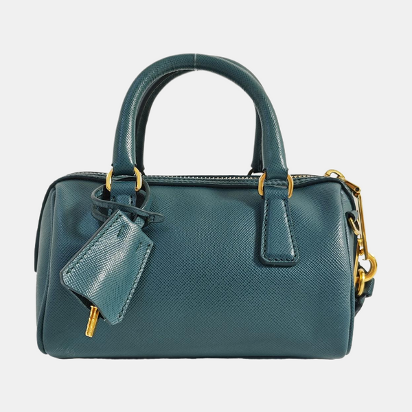 Saffiano Calfskin Shoulder Bag Green