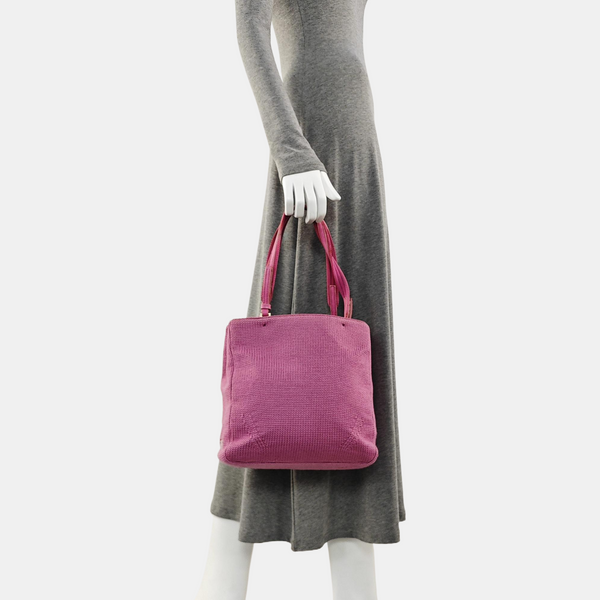 Fabric Tote Bag Pink