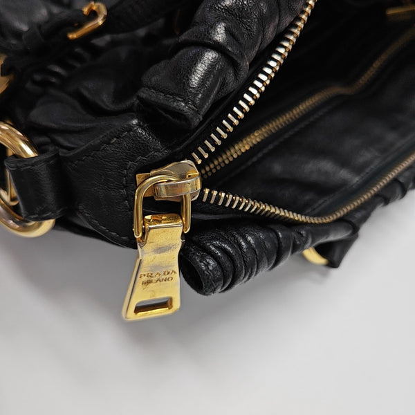 Gaufre Quilted Lambskin Black