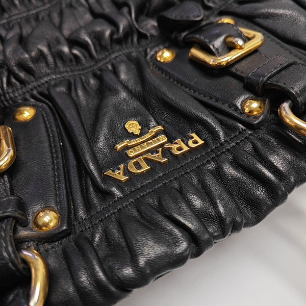 Gaufre Quilted Lambskin Black