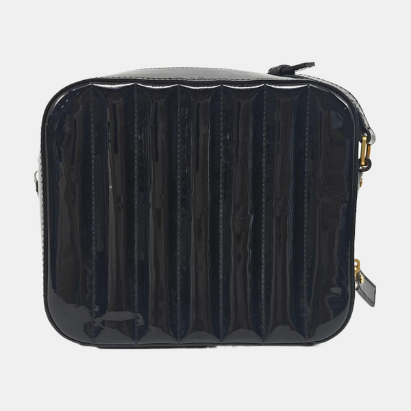 VICKY Quilted Patent Leather Black