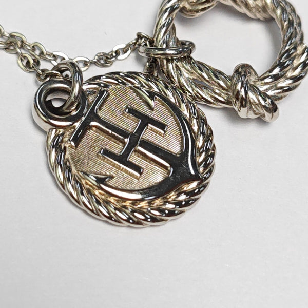 Authenticated pre-owned Cordage Silver-tone Metal Palladium-Plated Necklace - Necklace at Looply