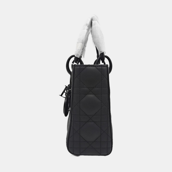 Lady Dior Mini Cannage Lambskin Black