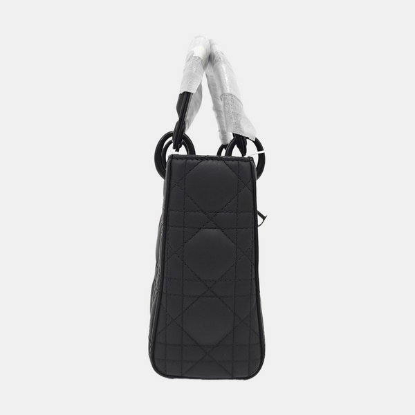 Lady Dior Mini Cannage Lambskin Black
