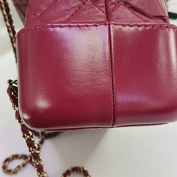 GABRIELLE Small Quilted Calfskin Red