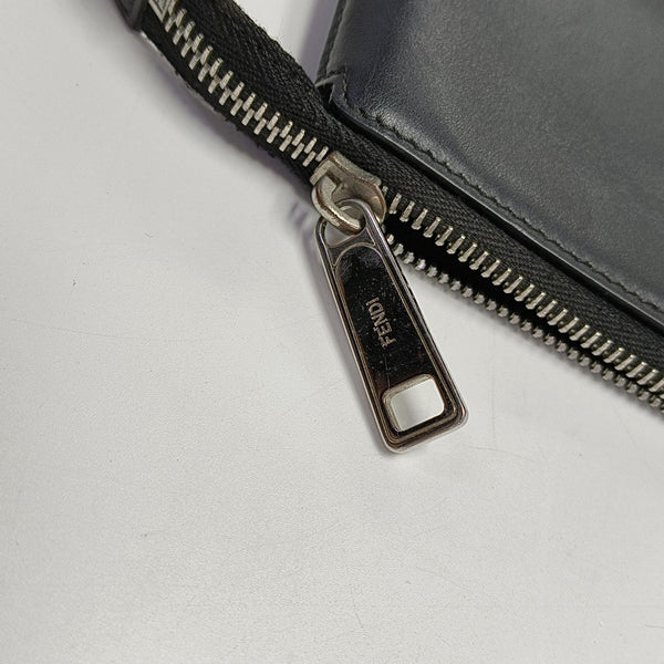 Calfskin Top Handle Bag Medium Black