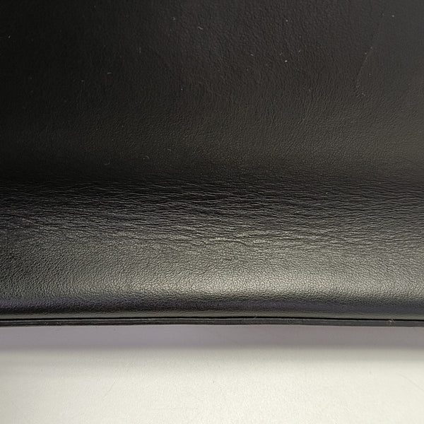 Calfskin Top Handle Bag Medium Black