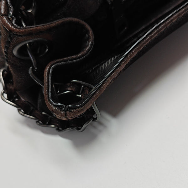 Calfskin Shoulder Bag Brown