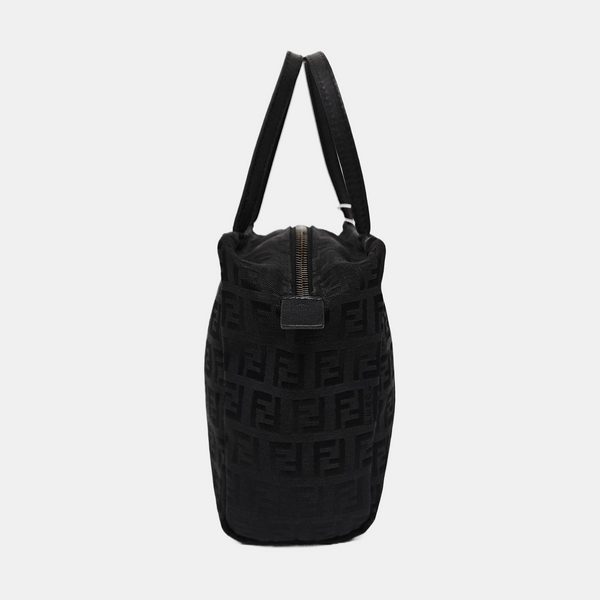 Canvas Top Handle Bag Black