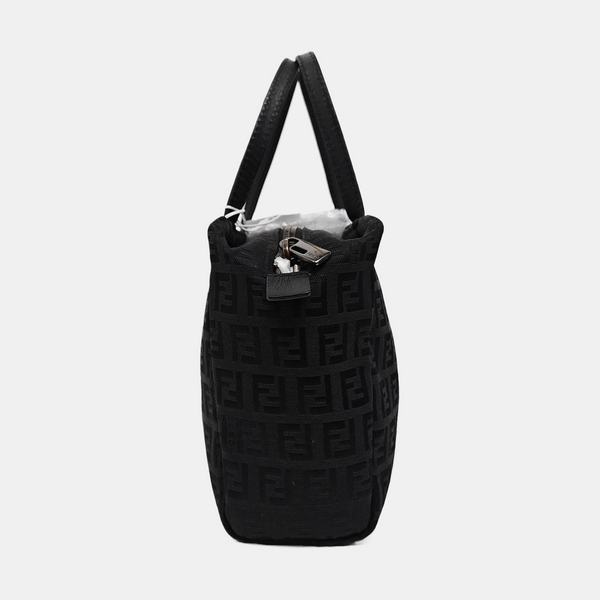 Canvas Top Handle Bag Black
