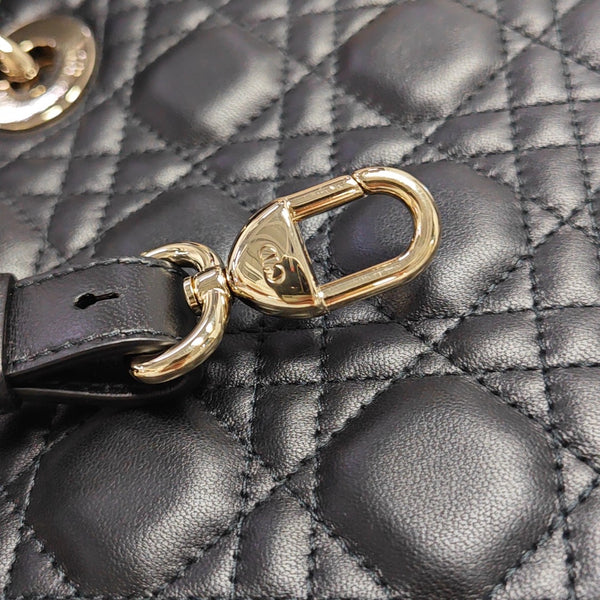 Lady Dior Small Cannage Lambskin Black