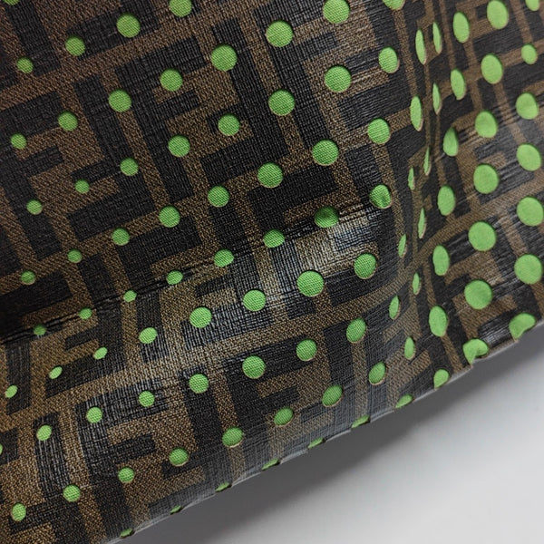 Coated Canvas Tote Bag Brown