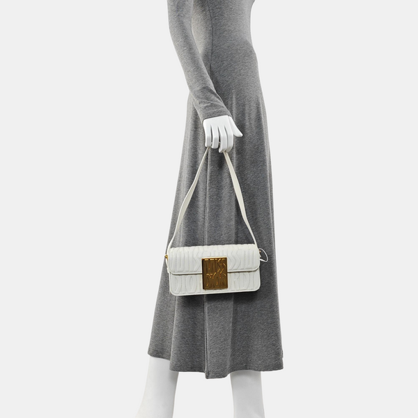Miss Dior Quilted Calfskin White