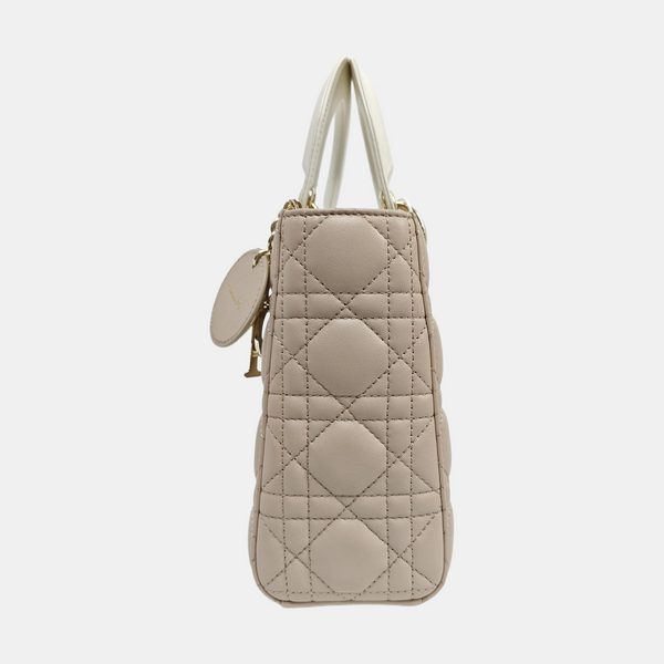 Lady Dior Small Cannage Lambskin Pink