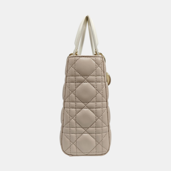 Lady Dior Small Cannage Lambskin Pink