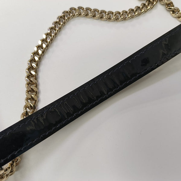 Lady Dior Mini Cannage Patent Leather Black