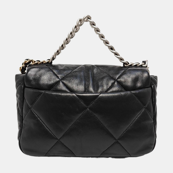 CHANEL 19 Small Quilted Lambskin Black