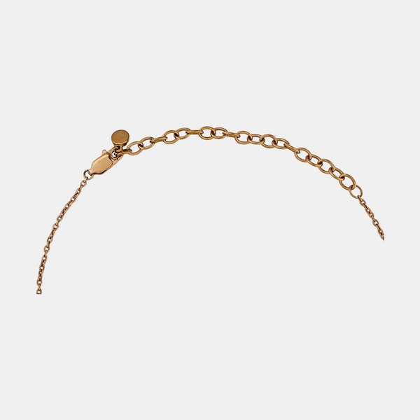 Authenticated pre-owned Stainless Steel Rose Gold Necklace - Necklace at Looply