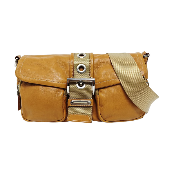 Calfskin Shoulder Bag Yellow
