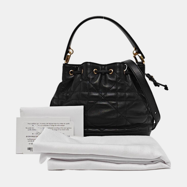 Jolie Small Cannage Lambskin Black