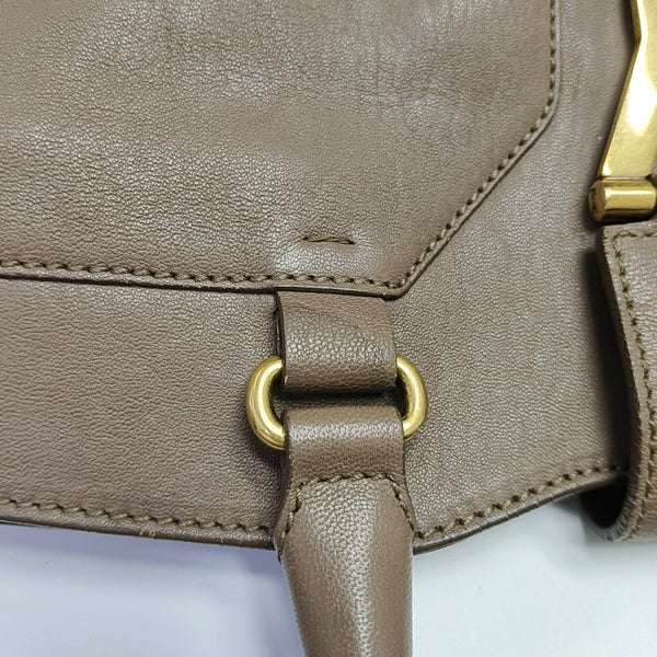 CHYC Y LIGNE Large Calfskin Brown