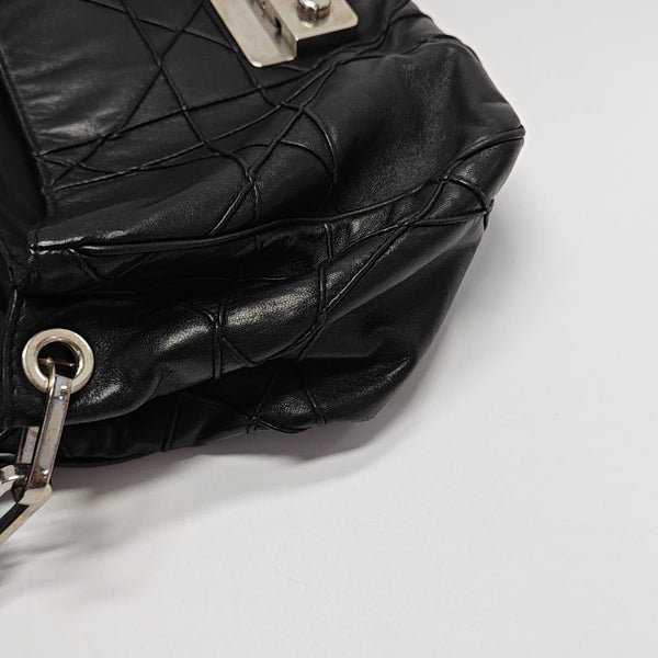 New Lock Calfskin Black