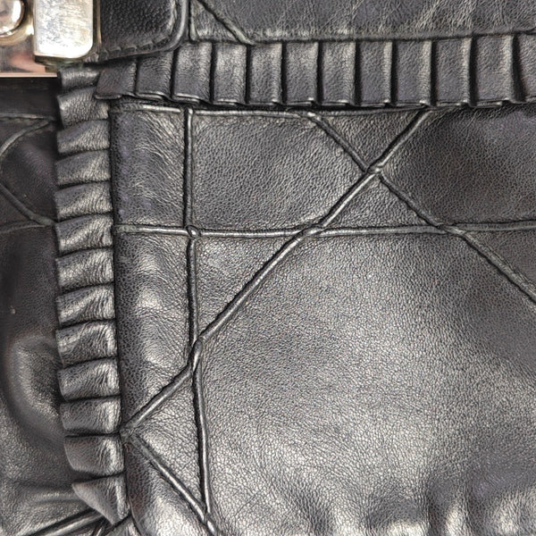New Lock Calfskin Black