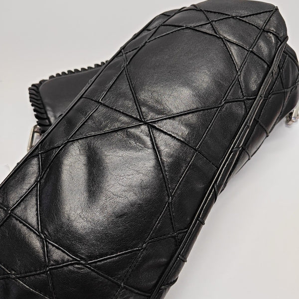 New Lock Calfskin Black