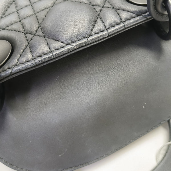 Lady Dior Mini Cannage Lambskin Black