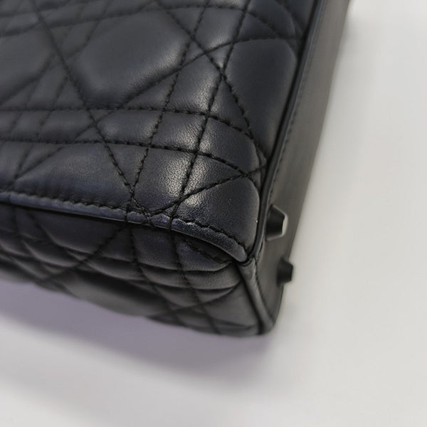 Lady Dior Mini Cannage Lambskin Black