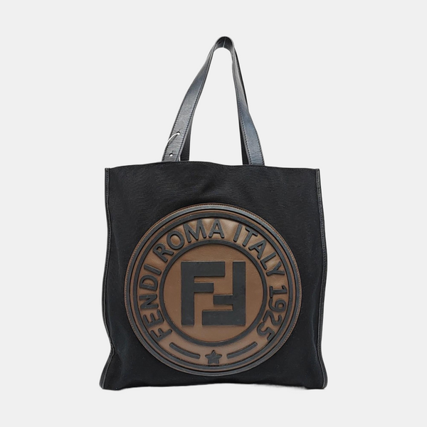Canvas Top Handle Bag Black