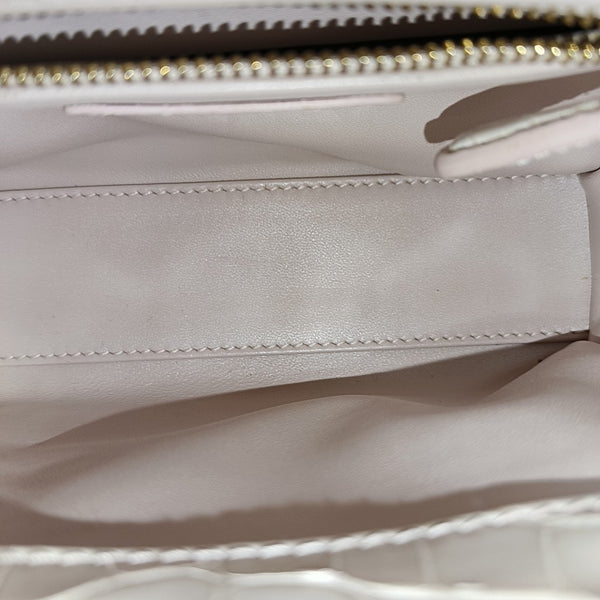 Lady Dior Mini Crocodile Beige