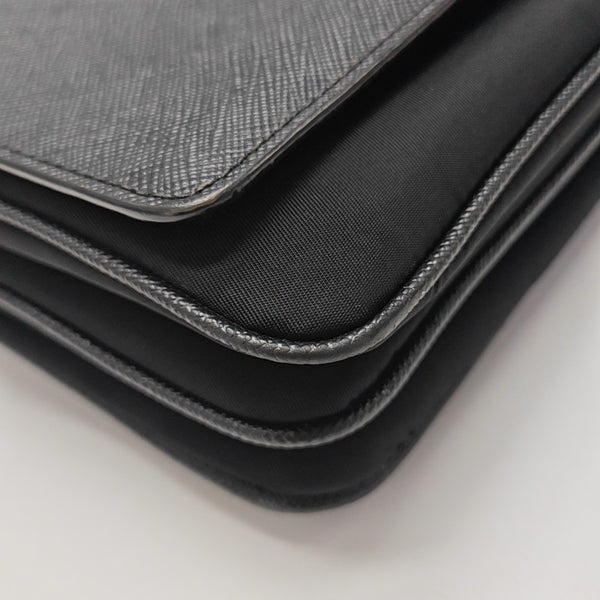 Nylon Shoulder Bag Black