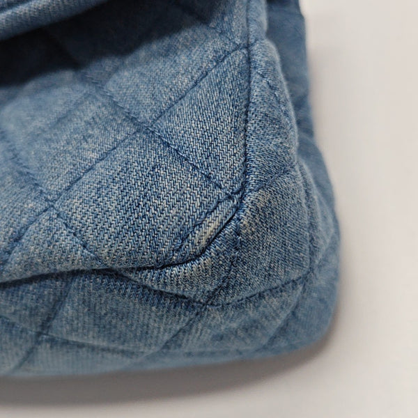 CLASSIC FLAP Mini Quilted Denim Blue