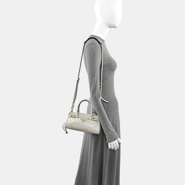 Bonnie Mini Calfskin White